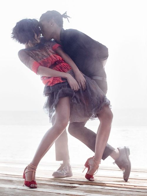 habeshabeautymark:  tismys:  gxxdgxxn:  A$AP Rocky & Chanel Iman for Vogue September 2014  They look so good   such a great set