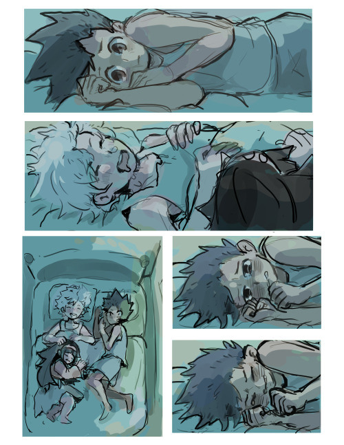 burbiart:dont go dont go dont go dont goquick dumb comic about emotions set right before gon goes to