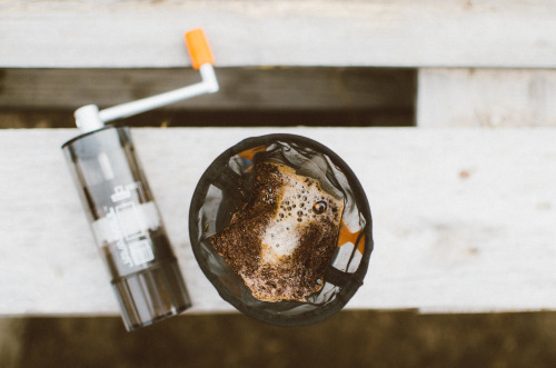 Before the sun can shine thru the morning fog, a cup of freshly brewed coffee is a must. 