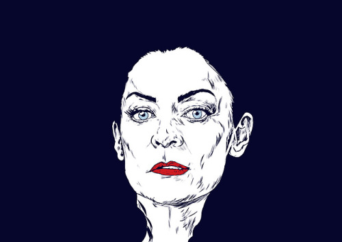 Michelle Gomez in all her Glory - face.