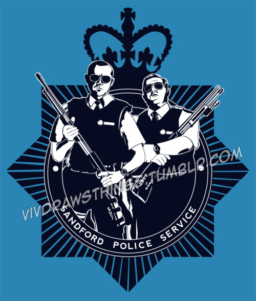 New design featuring Nicholas Angel and Danny Butterman from Hot Fuzz, my favourite movie in The Cor