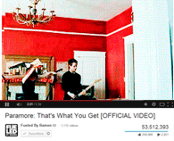 theothersideofparadise:  Paramore’s music videos on YouTube (Part I) (Part II)(Inspired by x) 