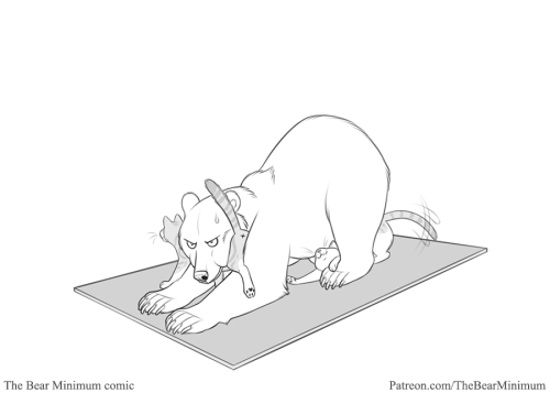 bearlyfunctioning:  Comic #296: - Yoga intruders - Website links: Here! Contrary to what the haters 