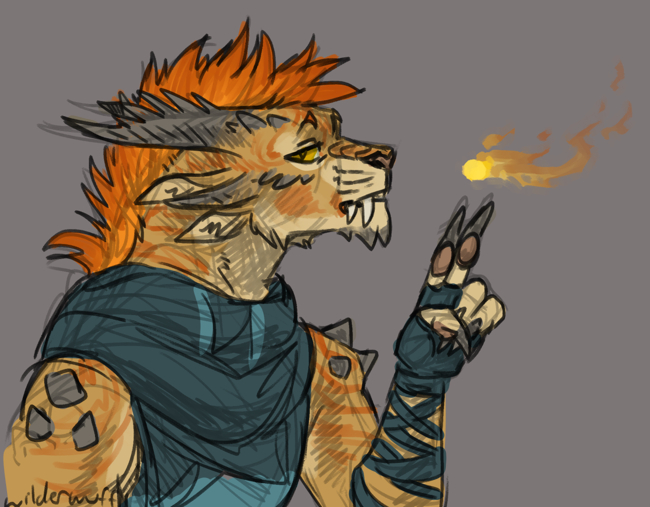 charrtober 1, flame! xere bein’ a dork