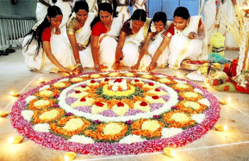 the-indian-way: Onam is the biggest festival celebrated in Kerala, India. It falls during the M