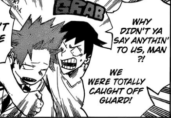 trans-eijiro: you: kaminari is kirishima’s second closest friend me, an intellectual: 