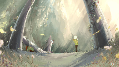 hachimitsubani:(if you concentrate enough, the drawings will move ontheir own)(also thank you new su