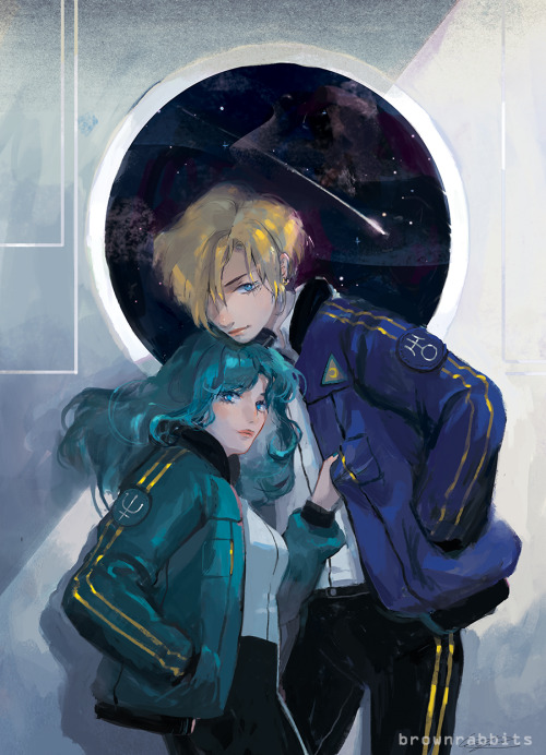 brownrabbits:uranus and neptune *o *