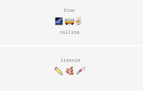 lindseymorqan: The 100 Characters + Emojis