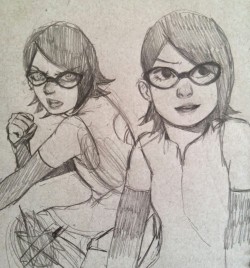 sanagii:  I cant stop drawing Sarada