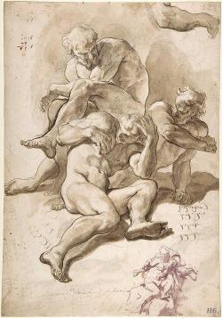 hadrian6:  Three men fighting. Paolo Pagani.