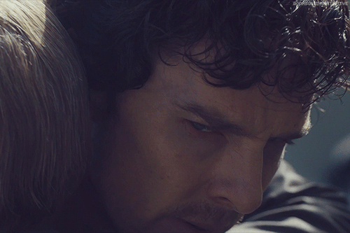 aconsultingdetective:∞ Scenes of SherlockI don’t do handshakes. It’ll have to be a hug.