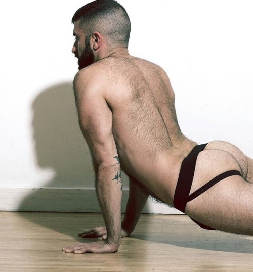 fur+speedo+beard+