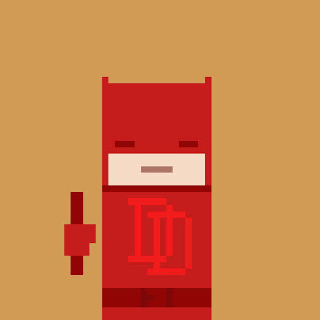 xombiedirge:  Pixel Superheroes by Simon Willsher
