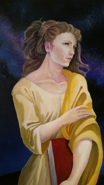 Hipatía. Oil painting