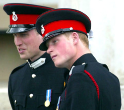 royaltyandpomp: THE MILITARY   T.R.H. Prince William Duke of Cambridge, and Prince Henry of Wales 