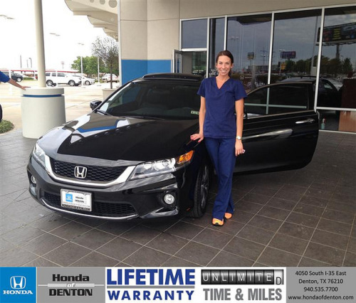 Congratulations to Audra Fink on your #Honda #Accord Coupe purchase from John Gowling at Honda of Denton! #NewCar on Flickr.