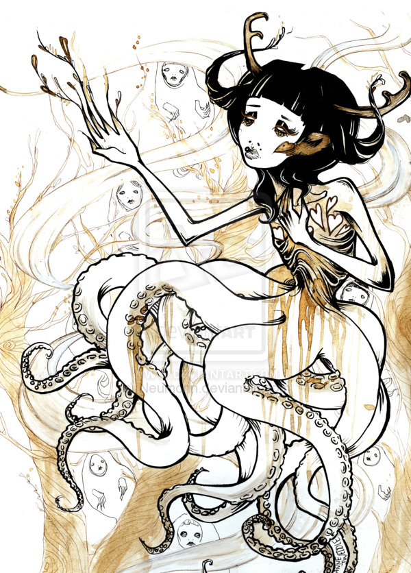 psychoren:  Tentacle Forest Ghosts by Neumorin 