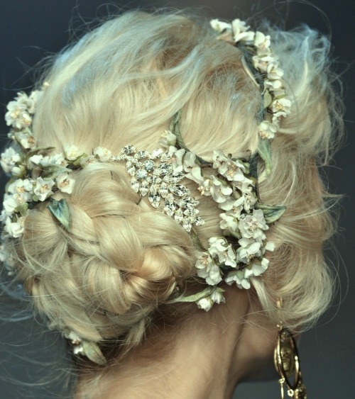 highqualityfashion: Hair at Dolce &amp; Gabbana SS 14