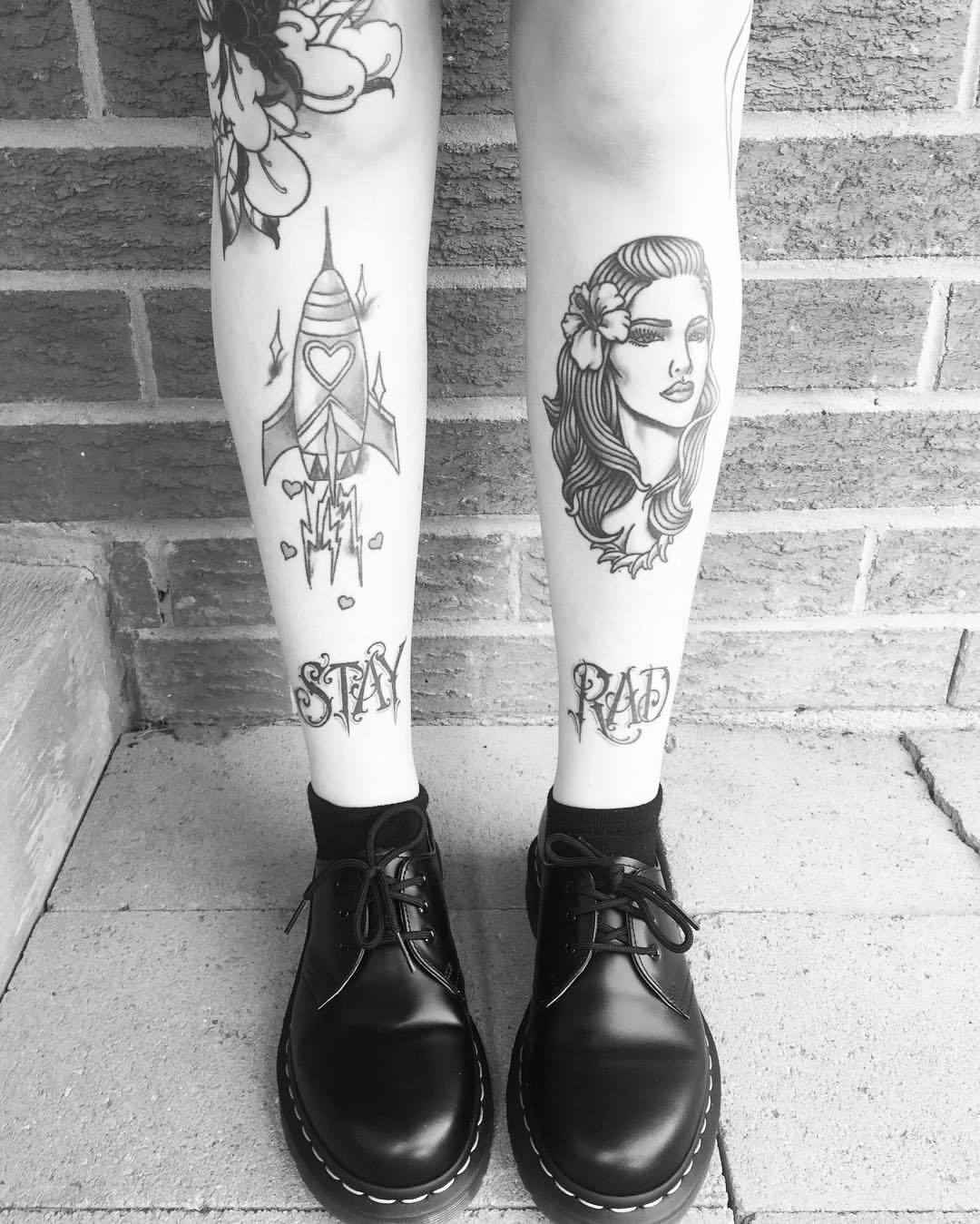 pixiesnows — Hannah Snowdon's leg tattoos by: Grace, Oliver and...