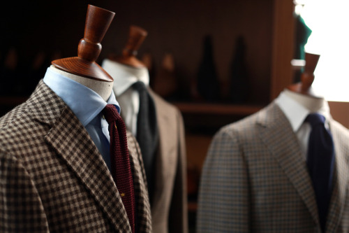 Brown Checks three ways by Ring Jacket at the Armoury