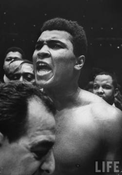 electronicsquid:  Muhammad Ali after defeating Cleveland Williams (Bob Gomel. 1966) 