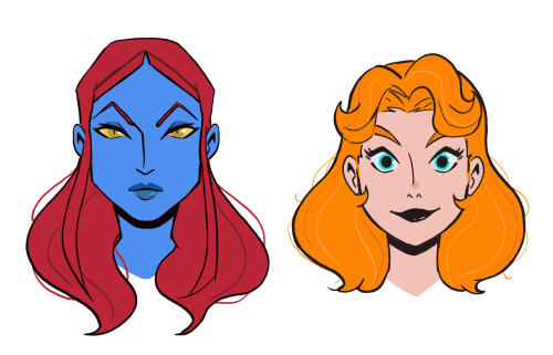 Some Marvel and DC redhead gals~ ^_^ there are more that I may have to make a part 2 one day XD