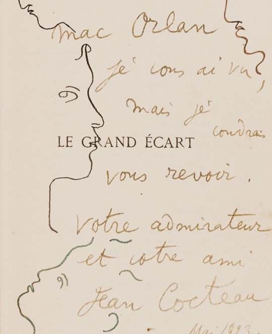 chanelbagsandcigarettedrags:  Jean Cocteau, “Le Grand Écart,” Paris, 1923 