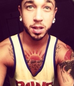 Aznguymadness:  Mac This Tatted Boy Is A Major Player. His Tats And Piercings Get