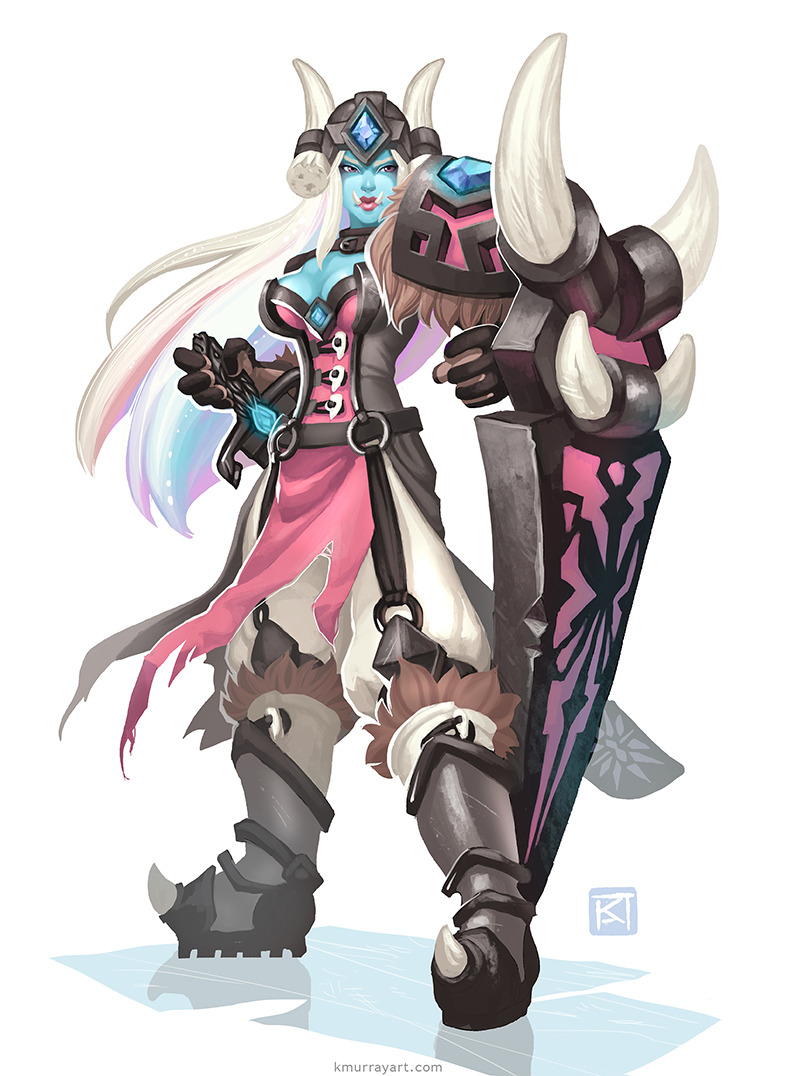 kmurrayart:  Monster High meets Game Art: Abbey Bominable by Katherine Murray See