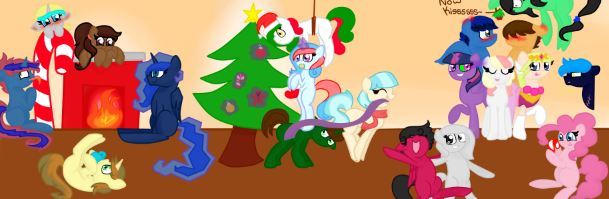 ask-the-monthly-ponies:  MERRRRRY (super belated) CHRISTMAAASS!!!  ask-aqua-marine-pony, 
