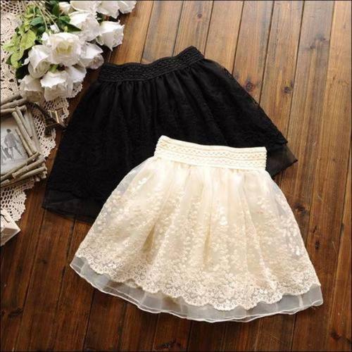 eclecticpandas: lace pleated skirt more cute skirts <3