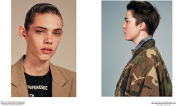 hoder-svenia:    Collier Schorr and Caroline Newell teamed up to capture this new faces for the second coverstory of Re-Edition magazine.  