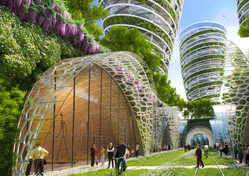 g4yr4t:speculativexenolinguist:thegasolinestation:Paris Smart City 2050by Vincent Callebautthis is s