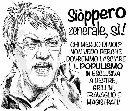 «Scusi, Landini, ma a che serve questo sciopero?!»«Siopperiamo contro il governo!»«Ma avete firmato 