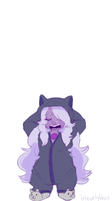 irlcurlyfries:  Sleepy, slumber party gems. I gave up on this comic idea. Take these