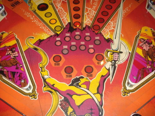 The largest pinball machine in the world: Atari’s Hercules (1979). 