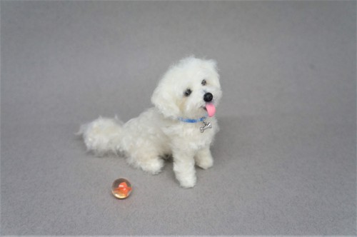 A very happy needle felted Maltipoo.  Happy Mother’s Day!  :-)