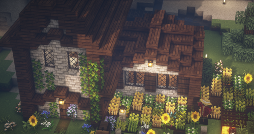 yellow-glazed-terracotta:my house on the little server me and my friends made 