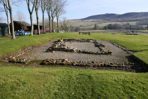 Romano=Celtic Temple at the Roman fort of Vindolanda, near Hadrian’s Wall, 24.2.18.This small 