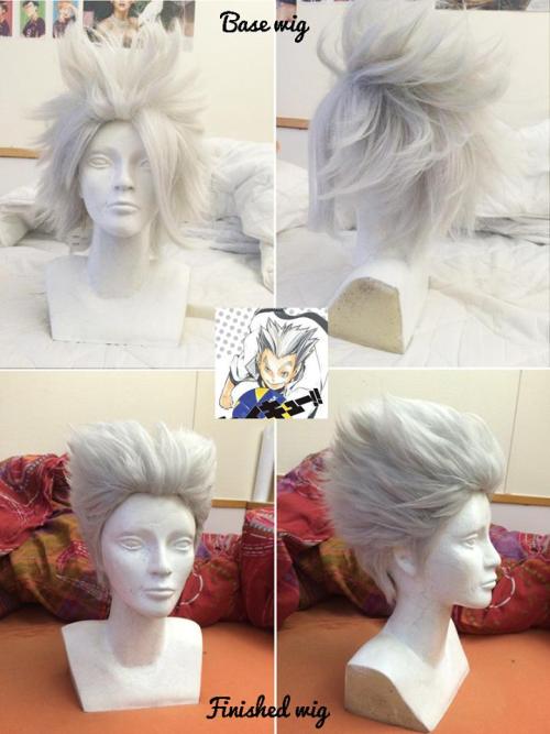 Wigs wigs wigs.Sayaka from Madoka is for makkimaru. Bokuto isn’t finished and probably won’t be (dar