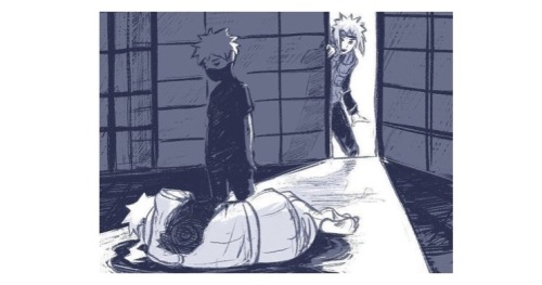 Prompt: The Day Minato Found Kakashi Witnessing His Father's Death