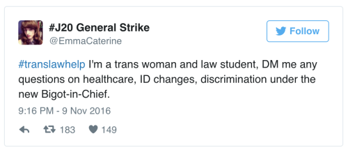 gaywrites: We have no idea what Trump/Pence will do to roll back protections for transgender people.
