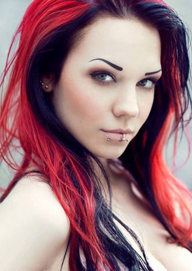 Dark red hair color