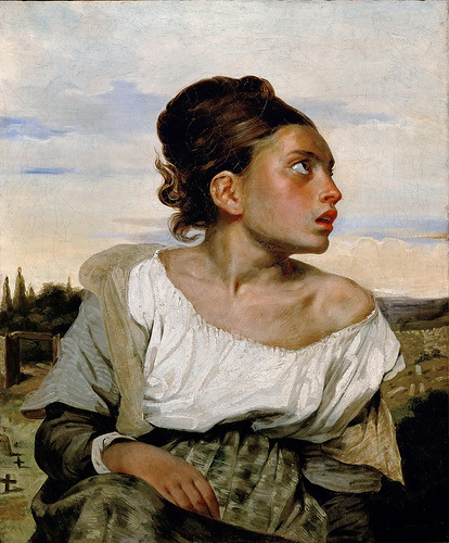 classic-art:  Orphan Girl at the Cemetery Eugène Delacroix 