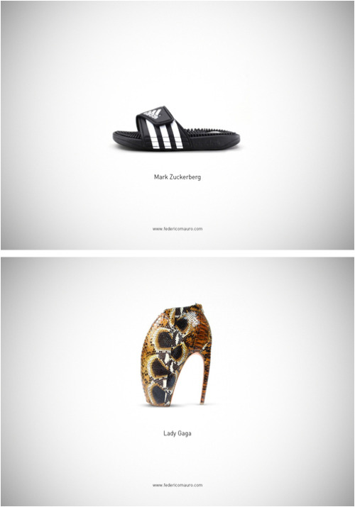 Porn Pics tastefullyoffensive:  Famous Shoes by Federico