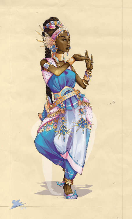 shiannedoesconceptart: Lakshi. Part of the expanded Head Study series. Character and costume design,