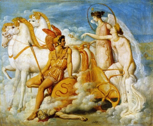 Jean Auguste Dominique Ingres, Venus blessée par Diomède retourne sur l'Olympe, 1800.