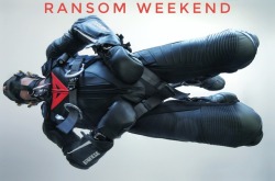 Ransommoney:  Ransom Air - Ransom Weekend  Mitts Locked To Harness, Muzzled And Gagged