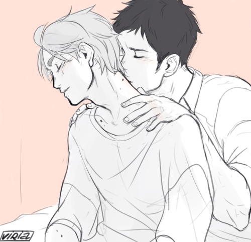 viria:  in which daichi might or might not have a thing for suga’s moles. every single one of them:”)